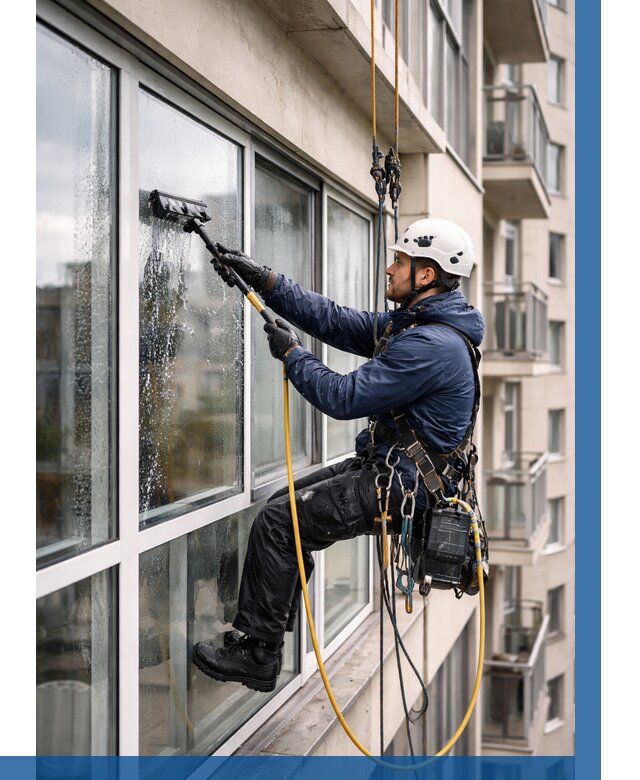 Мойка балконного остекления в Димитровграде от 3606 р. | ВЫСОТНИК-Дмт