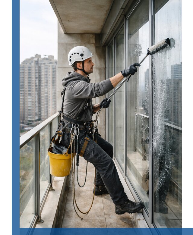 Профессиональная мойка балконного остекления в Димитровграде