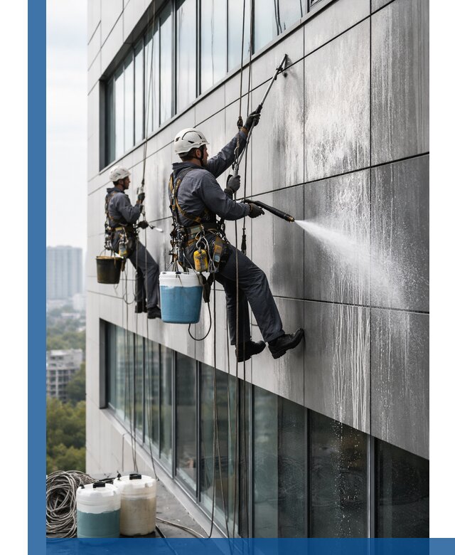 Профессиональная мойка вентилируемых фасадов в Димитровграде