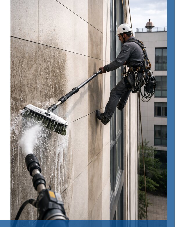 Мойка фасада из керамогранита в Димитровграде от 309 р. | ВЫСОТНИК-Дмт