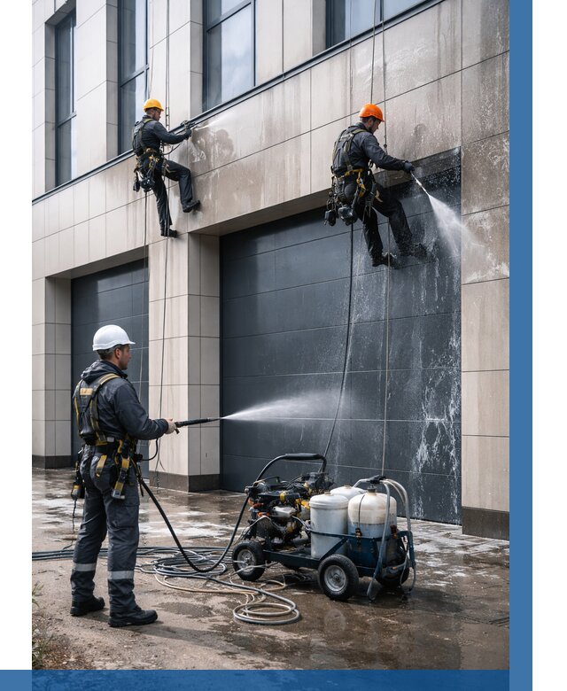 Послестроительная мойка фасада в Димитровграде от 309 р. | ВЫСОТНИК-Дмт