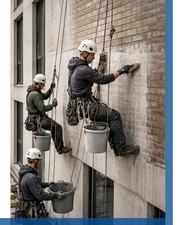 Удаление высолов с фасада в Димитровграде от 258 р. | ВЫСОТНИК-Дмт