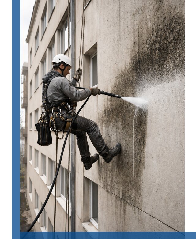 Профессиональная очистка фасадов от плесени в Димитровграде