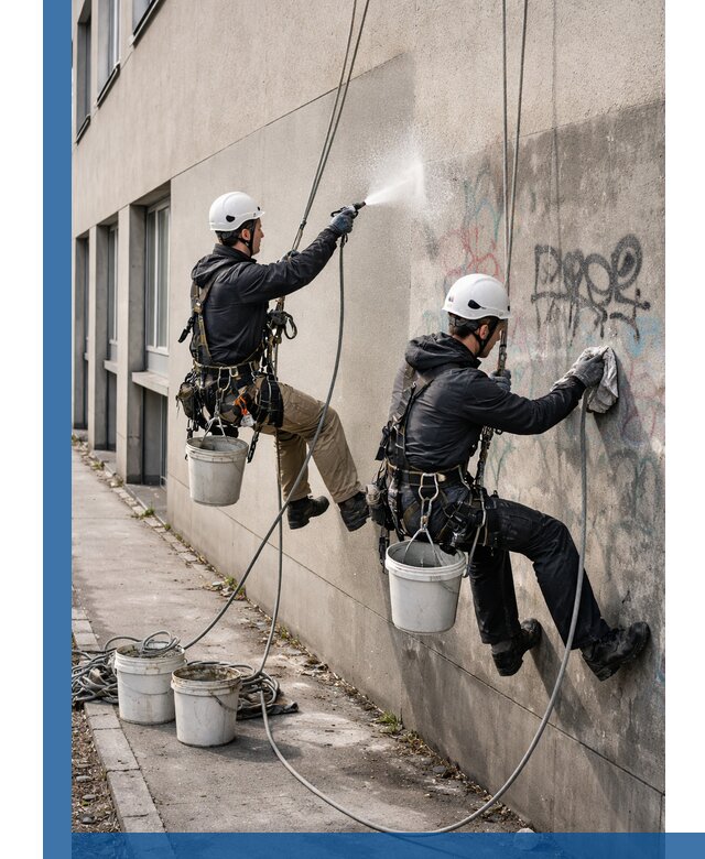 Антиграффити покрытие фасада с защитой от надписей в Димитровграде