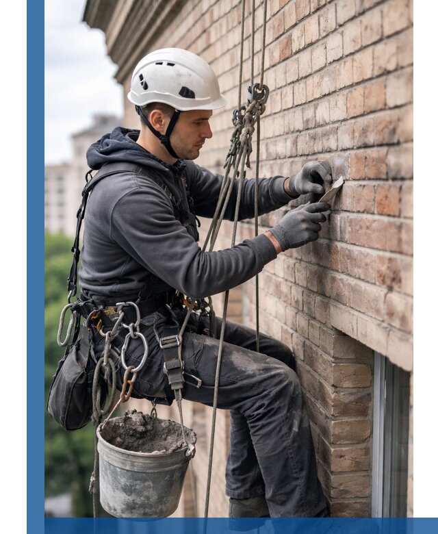Качественный ремонт кирпичной кладки фасада в Димитровграде с гарантией