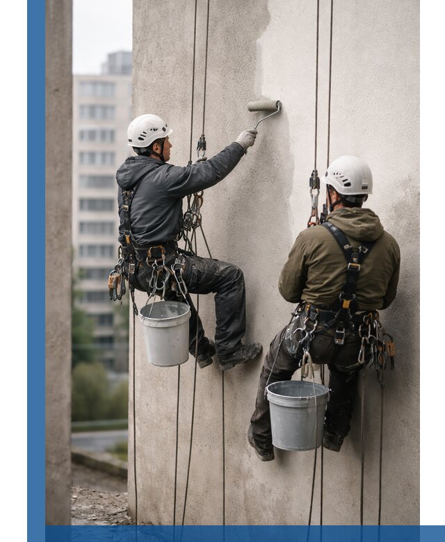 Покраска фасадов высотными альпинистами в Димитровграде с гарантией