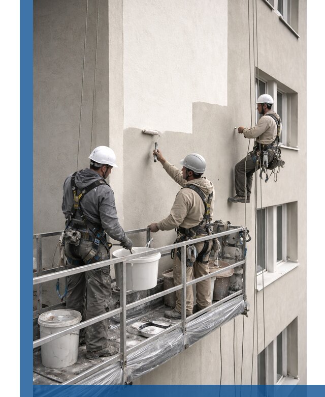 Покраска оштукатуренного фасада в Димитровграде под ключ с гарантией