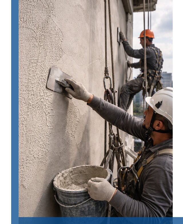 Декоративная штукатурка фасада с утеплением и защитой в Димитровграде