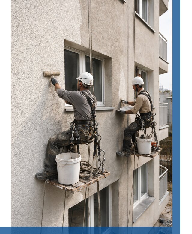 Нанесение короеда на фасад в Димитровграде от 464 р. | ВЫСОТНИК-Дмт