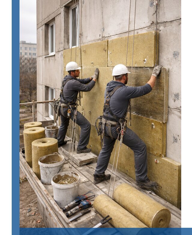 Утепление фасада минватой в Димитровграде под ключ с гарантией