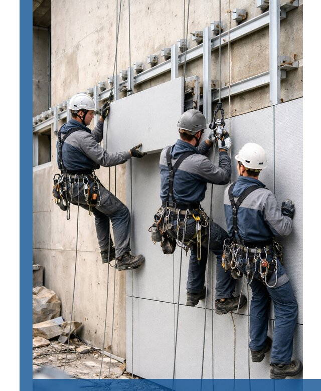 Монтаж вентилируемого фасада в Димитровграде под ключ с гарантией качества