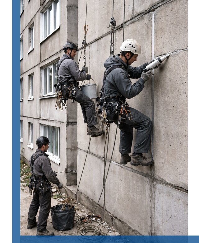 Герметизация межпанельных швов в Димитровграде с гарантией герметичности