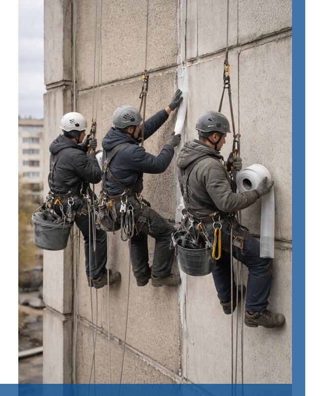 Ремонт межпанельных швов в Димитровграде от 773 р. | ВЫСОТНИК-Дмт