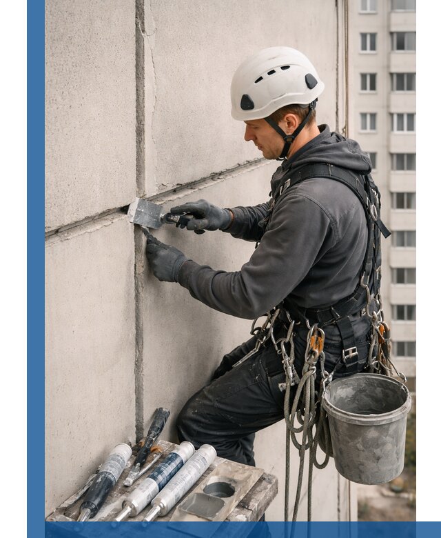 Ремонт межпанельных швов в Димитровграде герметизация и восстановление