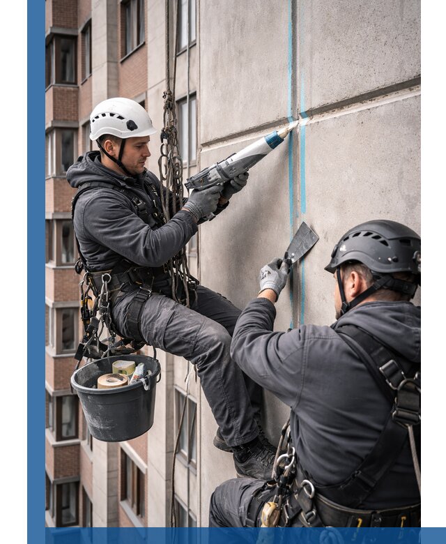 Вторичная герметизация швов фасада и кровли в Димитровграде