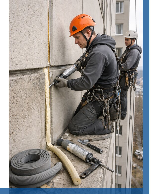 Теплый шов межпанельные швы в Димитровграде от 721 р. | ВЫСОТНИК-Дмт