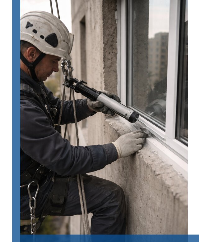 Герметизация оконных швов снаружи в Димитровграде профессионально