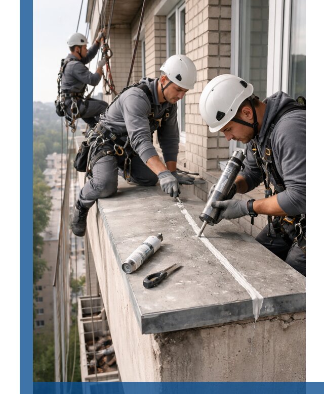 Герметизация балконного козырька в Димитровграде профессионально