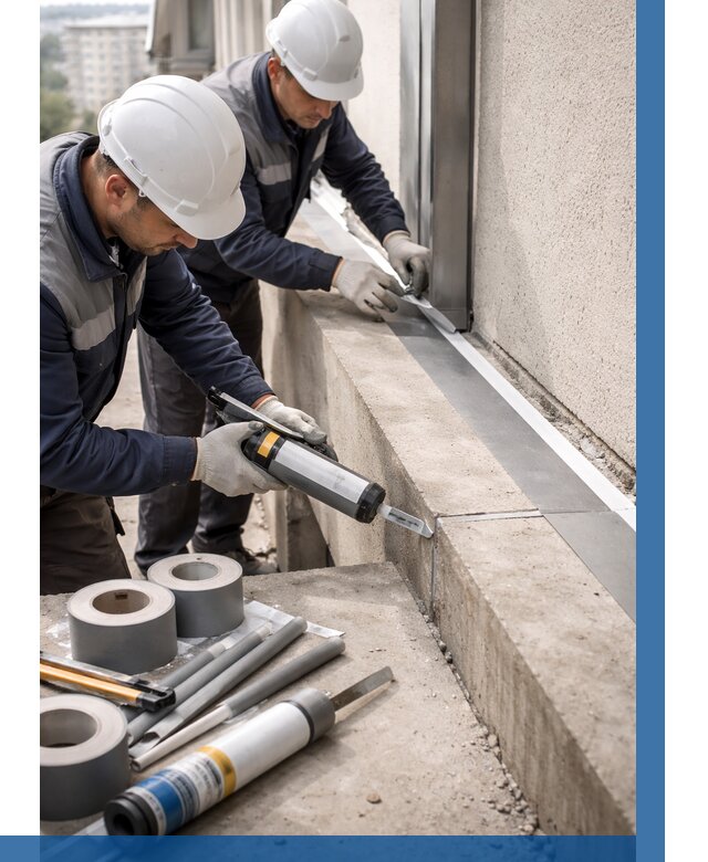 Герметизация примыкания балкона в Димитровграде от 4636 р. | ВЫСОТНИК-Дмт