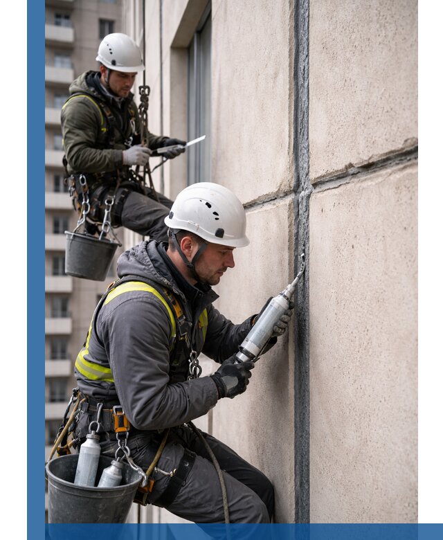 Герметизация деформационных швов фасада в Димитровграде качественно