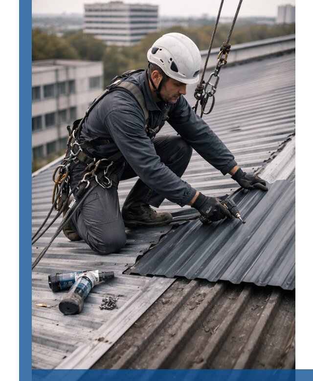 Ремонт профнастила на кровле в Димитровграде, работы под ключ