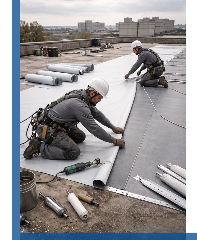 Монтаж мембранной кровли в Димитровграде для промышленных зданий