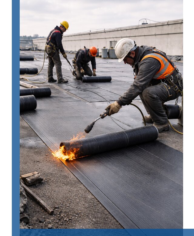 Монтаж наплавляемой кровли в Димитровграде профессионально