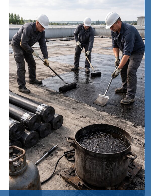 Гидроизоляция кровли мастикой в Димитровграде от 618 р. | ВЫСОТНИК-Дмт