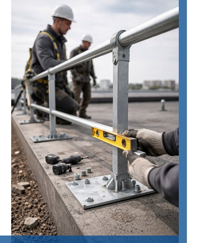 Монтаж кровельного ограждения в Димитровграде от 1236 р. | ВЫСОТНИК-Дмт