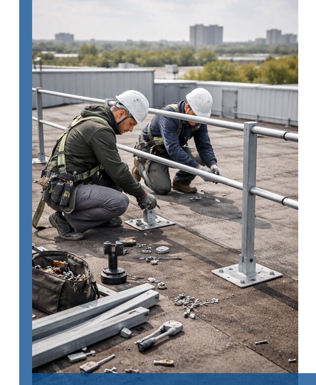 Монтаж кровельного ограждения в Димитровграде под ключ с гарантией