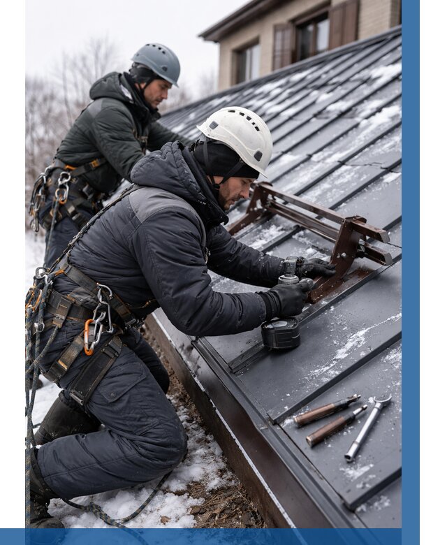 Монтаж снегозадержателей в Димитровграде от 464 р. | ВЫСОТНИК-Дмт