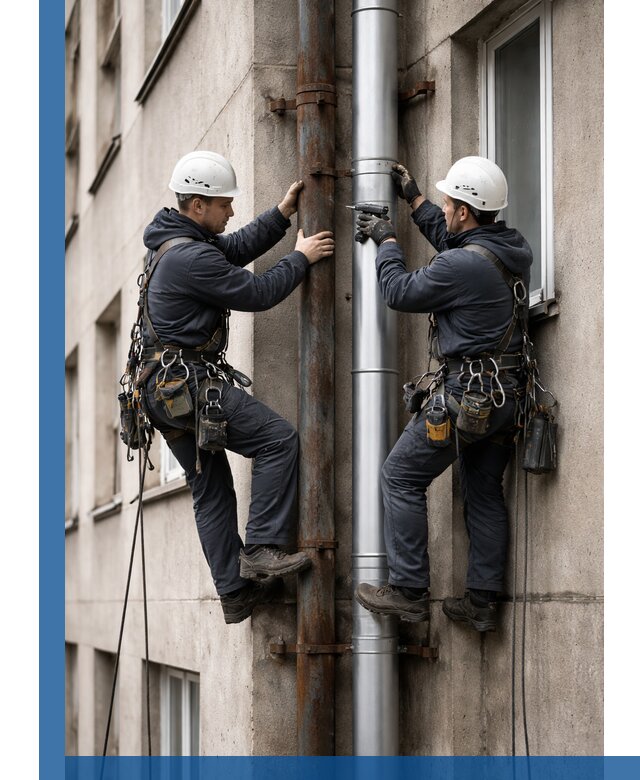 Замена водосточных труб в Димитровграде: монтаж и демонтаж под ключ