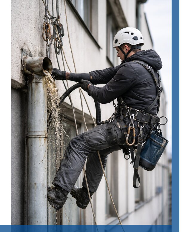 Прочистка водосточных труб в Димитровграде от 3606 р. | ВЫСОТНИК-Дмт