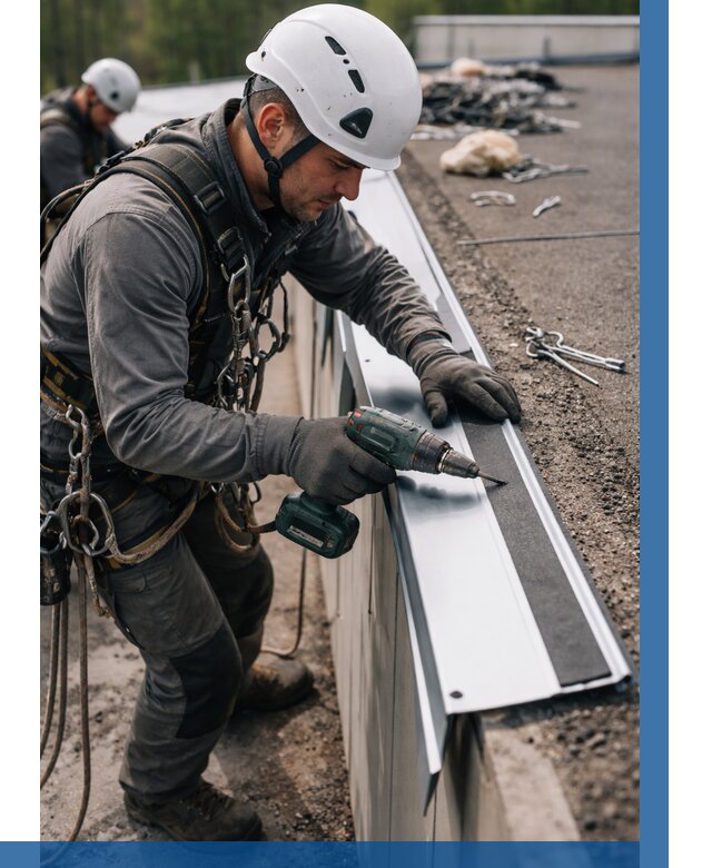 Монтаж капельника на кровле в Димитровграде от 309 р. | ВЫСОТНИК-Дмт