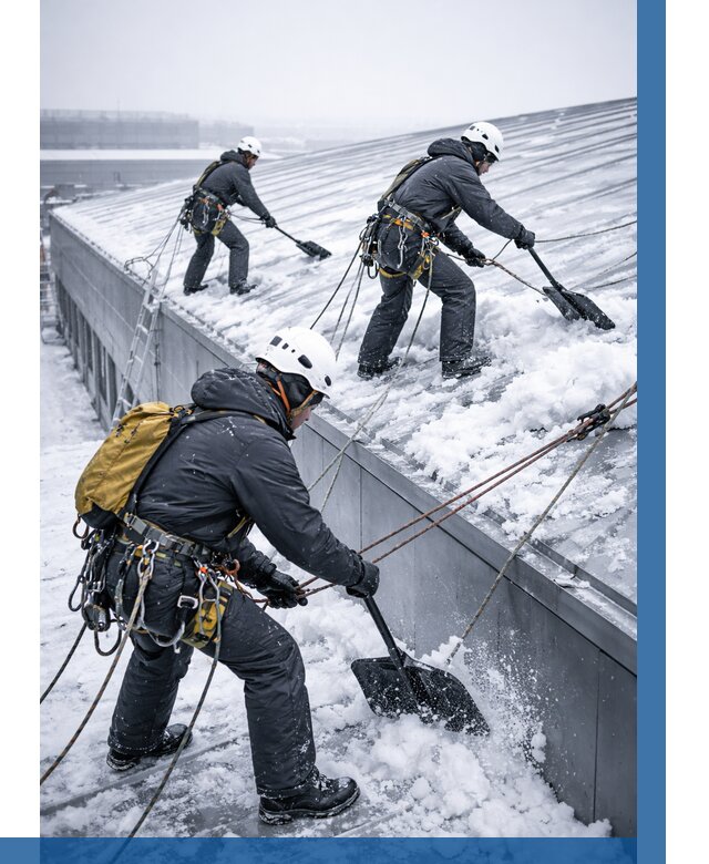 Очистка навесов от снега в Димитровграде от 4636 р. | ВЫСОТНИК-Дмт