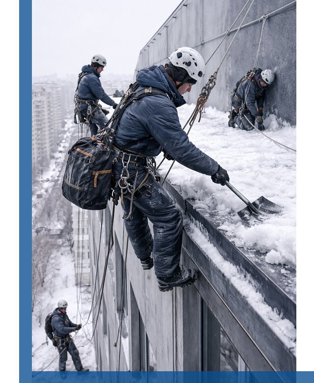 Абонентское обслуживание кровли зимой в Димитровграде регулярный уход