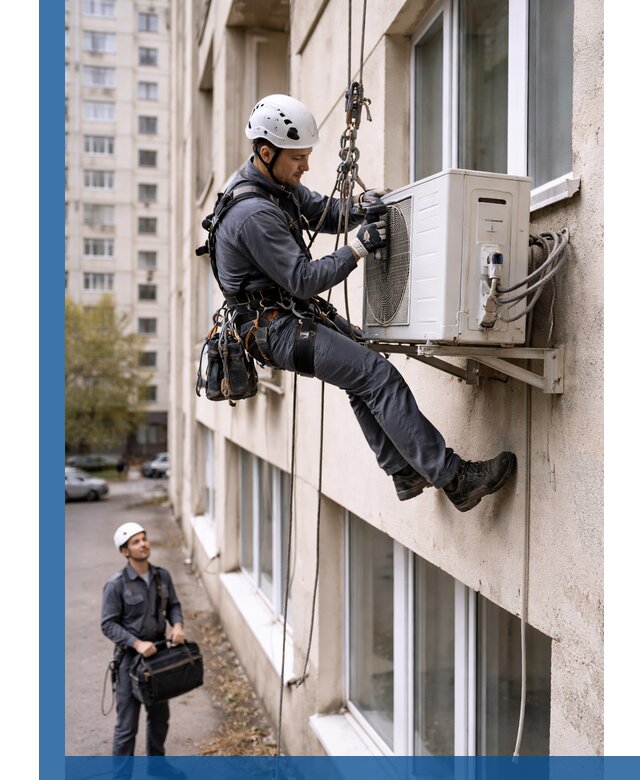 Демонтаж внешнего блока кондиционера в Димитровграде профессионально