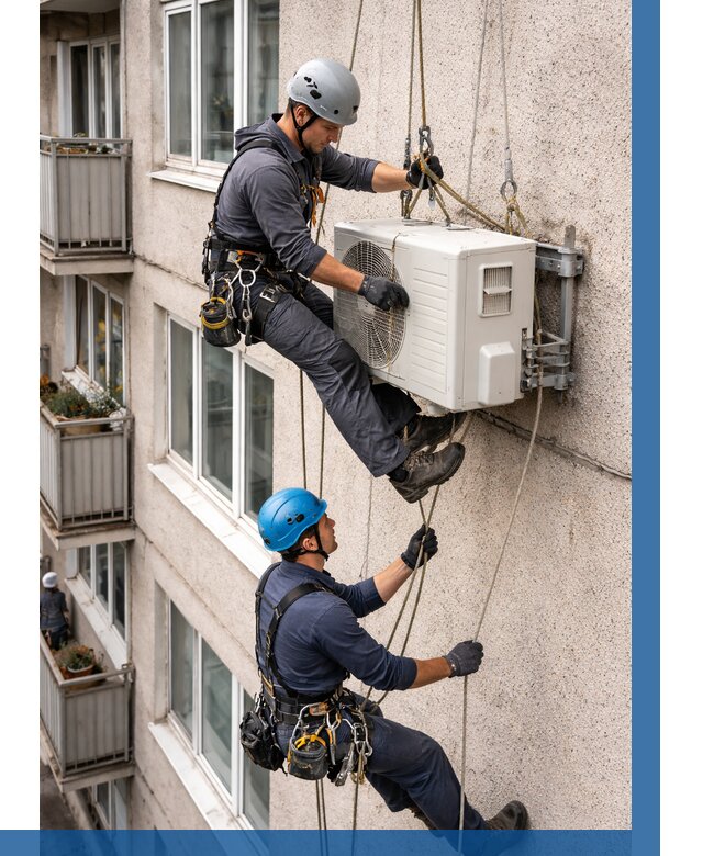 Перенос внешнего блока кондиционера в Димитровграде от 9273 р.| ВЫСОТНИК-Дмт