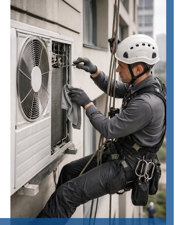 Обслуживание внешнего блока кондиционера в Димитровграде от 2782 р.ВЫСОТНИК-Дмт