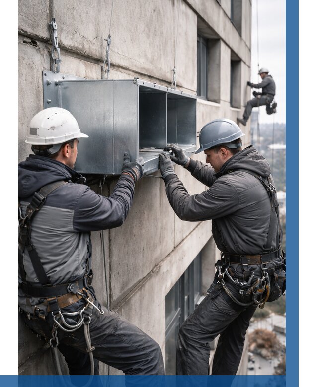 Монтаж вентиляционных коробов в Димитровграде от 3091 р. | ВЫСОТНИК-Дмт