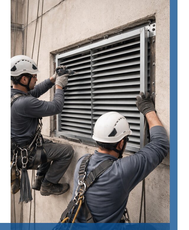 Монтаж вентиляционных решеток в Димитровграде от 4636 р. | ВЫСОТНИК-Дмт