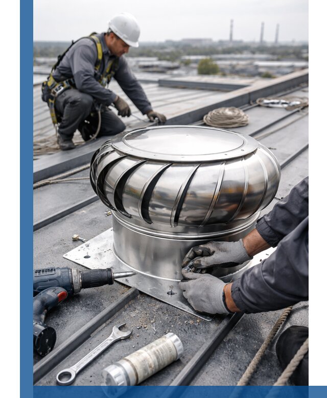 Установка дефлекторов на кровле в Димитровграде профессионально