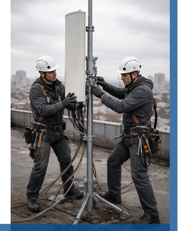 Монтаж антенн связи на крыше в Димитровграде от 8758 р. | ВЫСОТНИК-Дмт