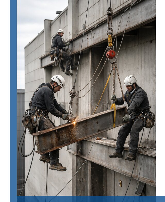 Демонтаж металлоконструкций на высоте в Димитровграде под ключ