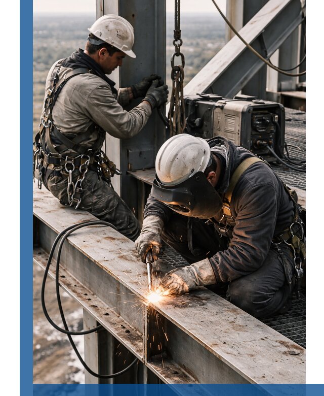 Высотные сварочные работы в Димитровграде для промышленных объектов