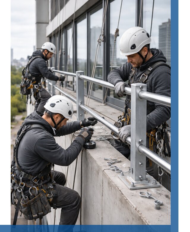 Монтаж ограждений на высоте в Димитровграде, от 1236 р. | ВЫСОТНИК-Дмт