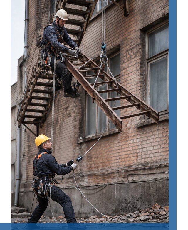 Демонтаж пожарной лестницы в Димитровграде от 12364 р. | ВЫСОТНИК-Дмт