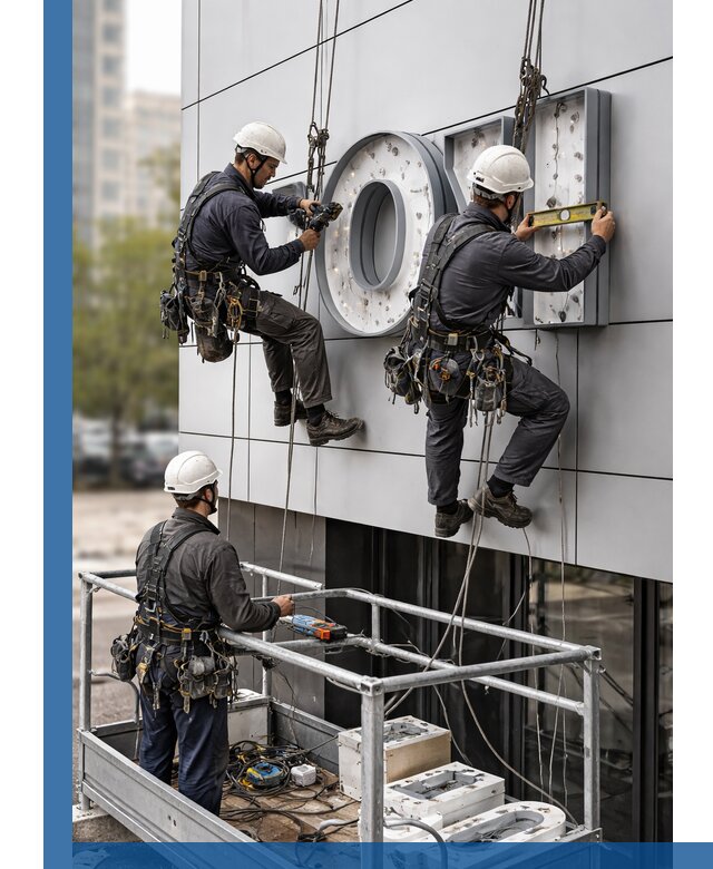 Профессиональный монтаж световых букв в Димитровграде под ключ