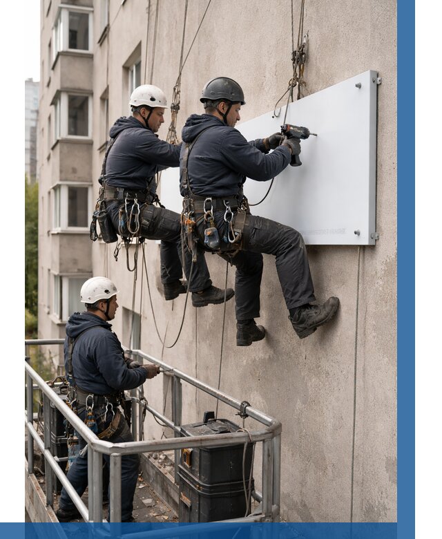 Монтаж табличек и указателей в Димитровграде от 3606 р. | ВЫСОТНИК-Дмт