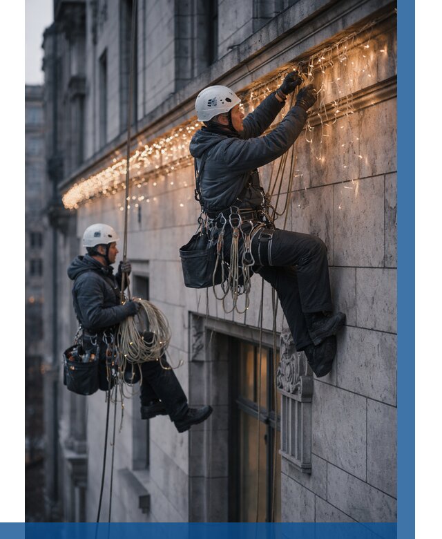 Монтаж новогодней иллюминации в Димитровграде от 8758 р. | ВЫСОТНИК-Дмт